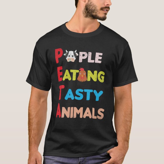 Lönsamma människor som äter otäcka djur T Shirt PE (Framsida)