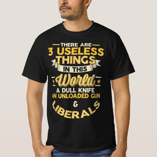Lönsamma politiska liberaler t shirt (Framsida)
