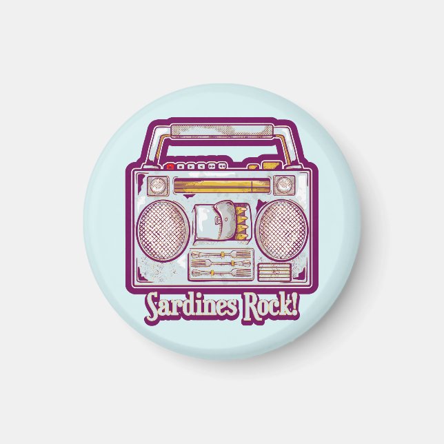 Lönsamma sardiner i stereo magnet (Framsidan)