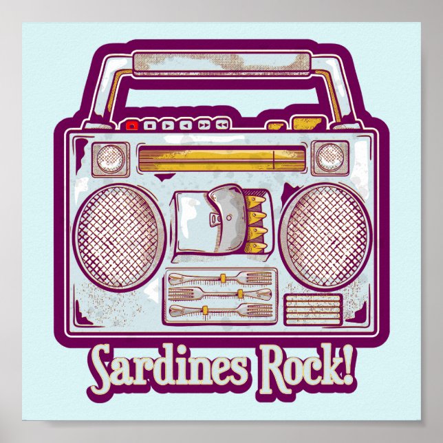 Lönsamma sardiner i stereo poster (Framsidan)