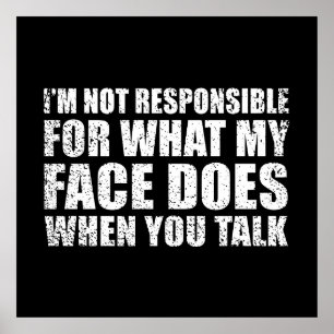 Lönsamma sarkastiska citattecken humor sarkasm inv poster