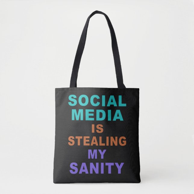 Lönsamma "Social Media"-påsar Tygkasse (Framsida)
