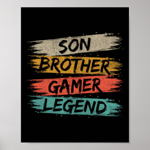 Lönsamma spel för Vintage av videospel för bojbrod Poster