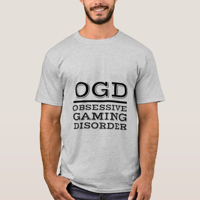 Lönsamma spelare T-shirt för tvångssyndrom (Framsida)