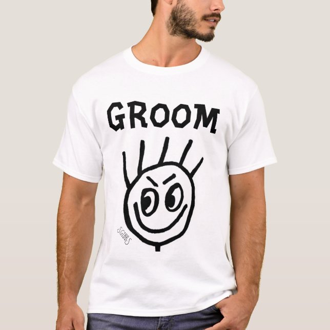 Lönsamma T-tröjor för GROOM Tee Shirt (Framsida)