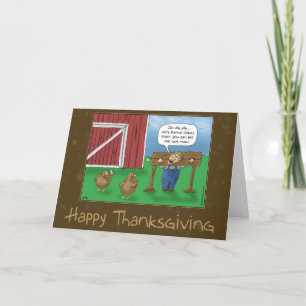 Lönsamma Thanksgiving-kort: Turkiet Taunt Helgkort
