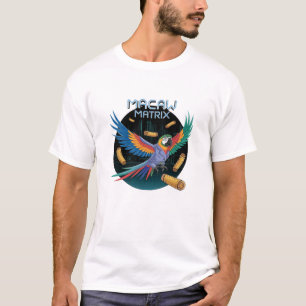Lönsamma tropiska fåglar: Macaw-design T Shirt