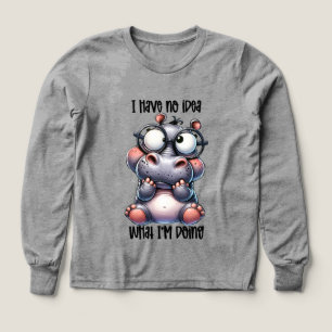 Lönsamma ungar unisex t-shirt hippo
