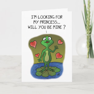 Lönsamma Valentinkort: Frog Kärlek Helgkort