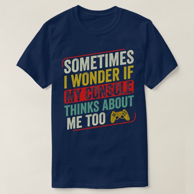Lönsamma videospel för spelkonsolen t shirt (Design framsida)