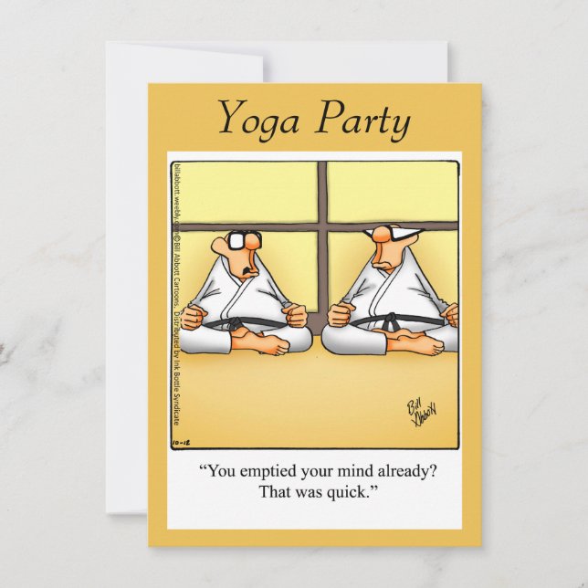 Lönsamma Yoga-inbjudningar Inbjudningar (Framsida)