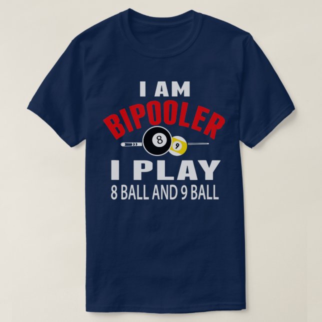 Lönsammare Bassäng T I spelar 8 boll och 9 boll T Shirt (Design framsida)