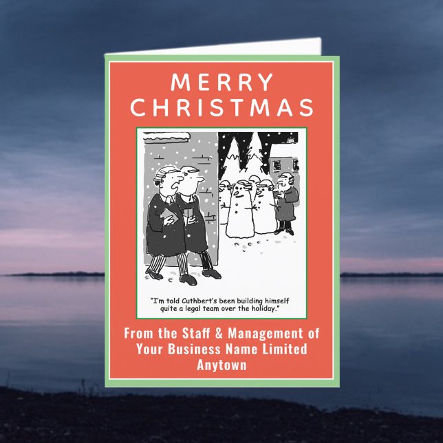 Lönsammare jullkort för juridiska teman med QR-kod Helgkort (Skapare uppladdad)