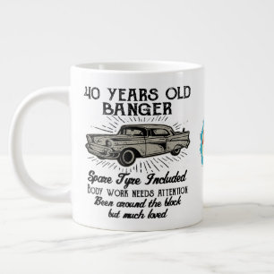 Lönsamt 40-dagars Retro Car Banger Lägg till Nam Jumbo Mugg