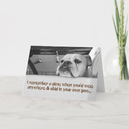 Lönsamt 50-dagars hälsningskort - barn i poo kort