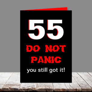 Lönsamt 55:e för manar födelsedagskort kort