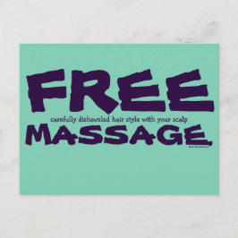 Lönsamt ANPASSADE Free Hair Stil med massage Vykort