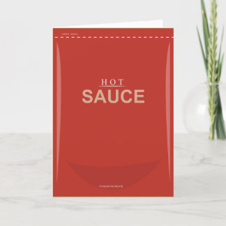 Lönsamt Anpassade Hett Sauce Birthday Card Kort