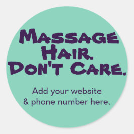 Lönsamt Anpassade Stickers for Massage Clients Runt Klistermärke