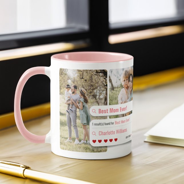 Lönsamt bästa Mamma någonsin med fotosökmotor Mugg (Funny Best Mom Ever Photo Search Engine Results Mug)