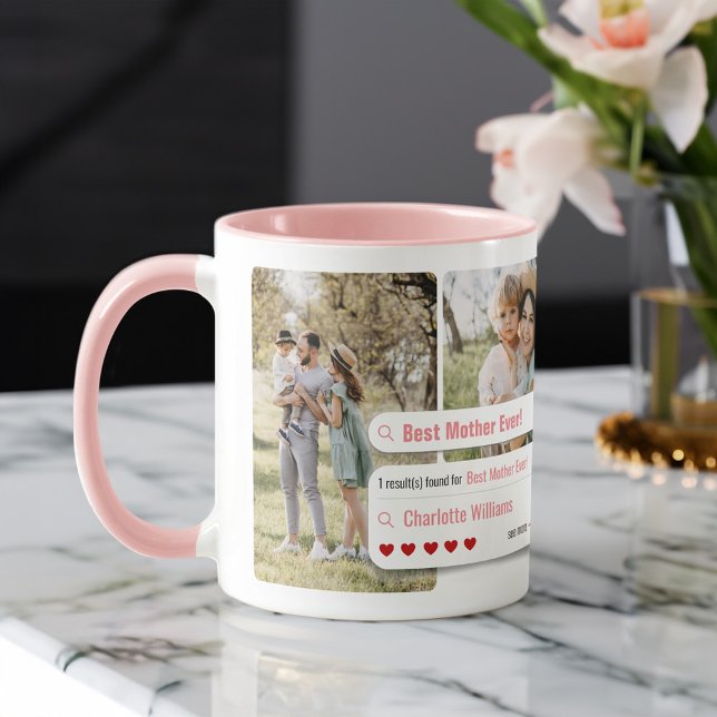 Lönsamt bästa Mor någonsin med fotosökmotor Mugg (Funny Best Mother Ever Photo Search Engine Results Mug)