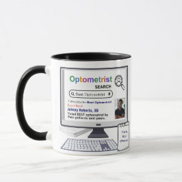 Lönsamt bästa optometrikersökresultat med foto mugg