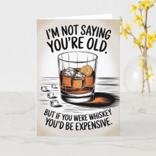 Lönsamt födelsedagskort för Pappa Grandpa Whiskey Kort