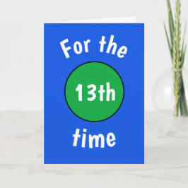 Lönsamt födelsedagskort för tonåringar kort