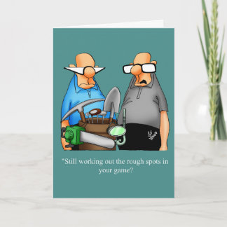 Lönsamt födelsedagskort Golf Humor kort för honom