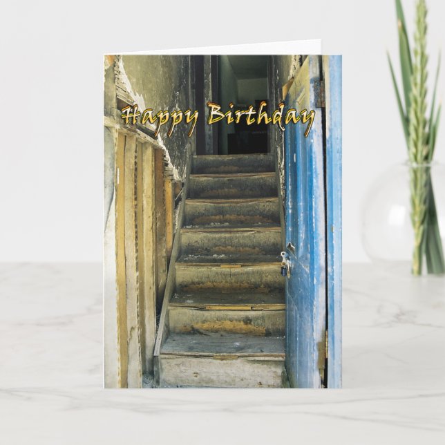 Lönsamt födelsedagskort kort (Framsida)