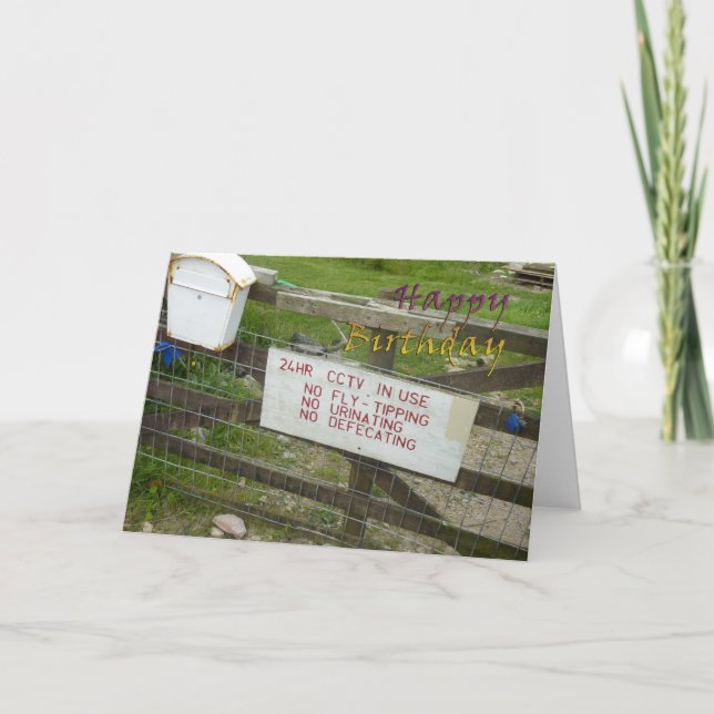 Lönsamt födelsedagskort kort (Framsida)