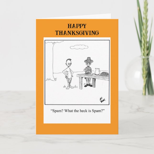 Lönsamt hälsningskort för Thanksgiving Helgkort (Framsida)
