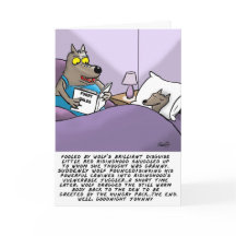 Lönsamt hälsningskort för Varg