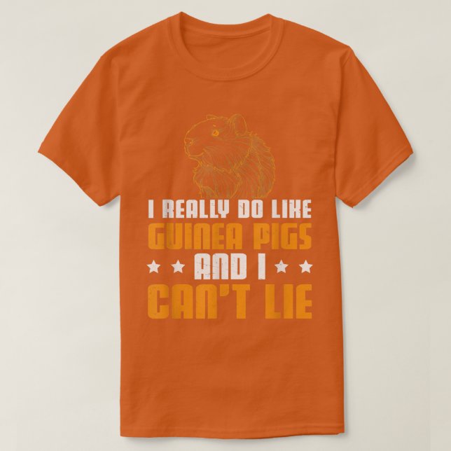 Lönsamt Hårig potatispat för en Domestic Cavy Guin T Shirt (Design framsida)