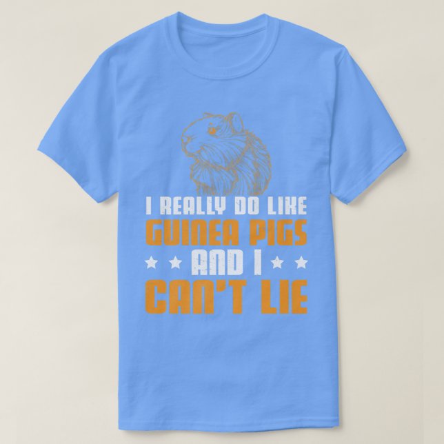 Lönsamt Hårig potatispat för en Domestic Cavy Guin T Shirt (Design framsida)