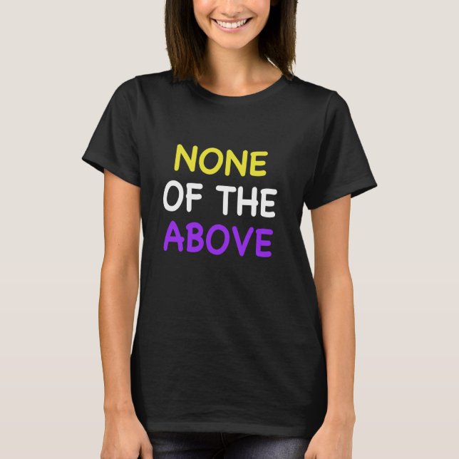 Lönsamt icke-binärt Pride Genderqueer T Shirt (Framsida)