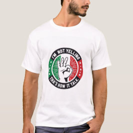 Lönsamt italienskt Pride - jag skriker inte T Shirt