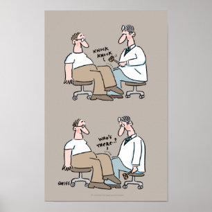 Lönsamt läkarkontor Poster Doktor Checks Reflexes