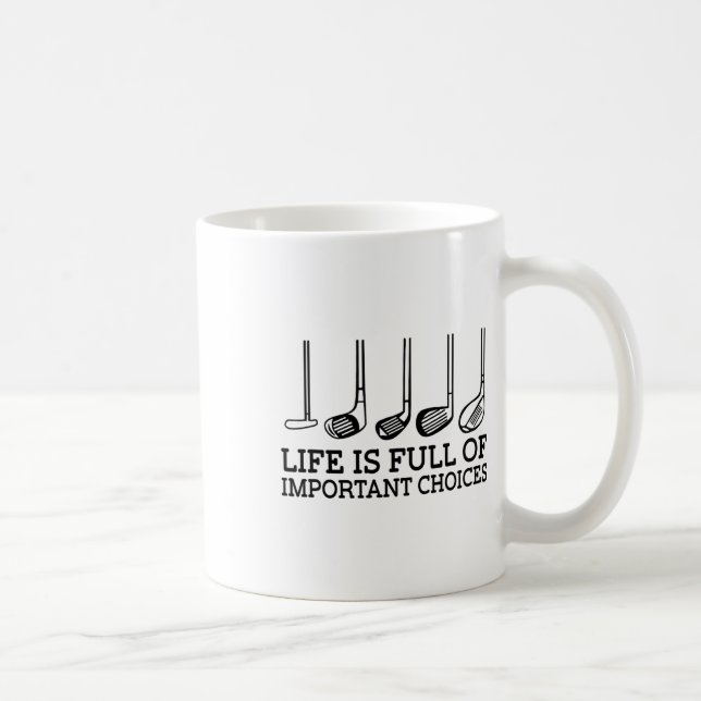 Lönsamt liv är Fullt av viktiga alternativ Golf-Kl Kaffemugg (Höger)