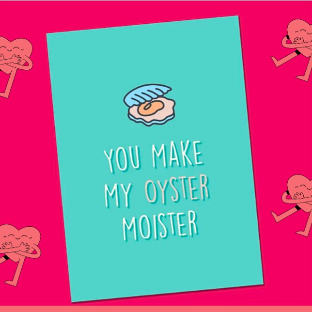 Lönsamt Oyster-kort för Valentineser,Lönsamt Valen Meddelande (Skapare uppladdad)