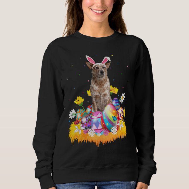 Lönsamt Påskägg Australian Cattle Hund Su T Shirt (Framsida)