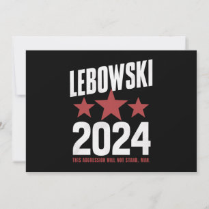 Lönsamt politiskt val i Namn Lebowski Inbjudningar