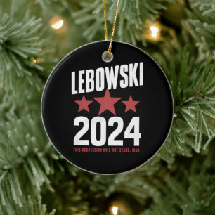 Lönsamt politiskt val i Namn Lebowski Julgransprydnad Keramik