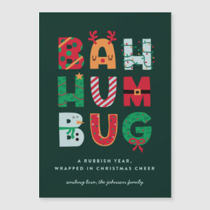 Lönsamt Rubbish Bah Humbug Helgdag Card