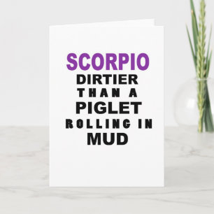 Lönsamt Scorpio-födelsedagskort Kort