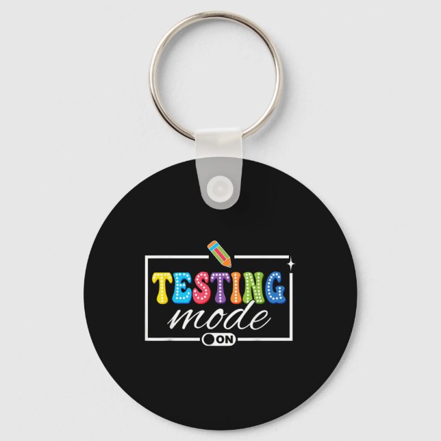 Lönsamt testläge på testdag Motivational Tea Nyckelring (Framsida)