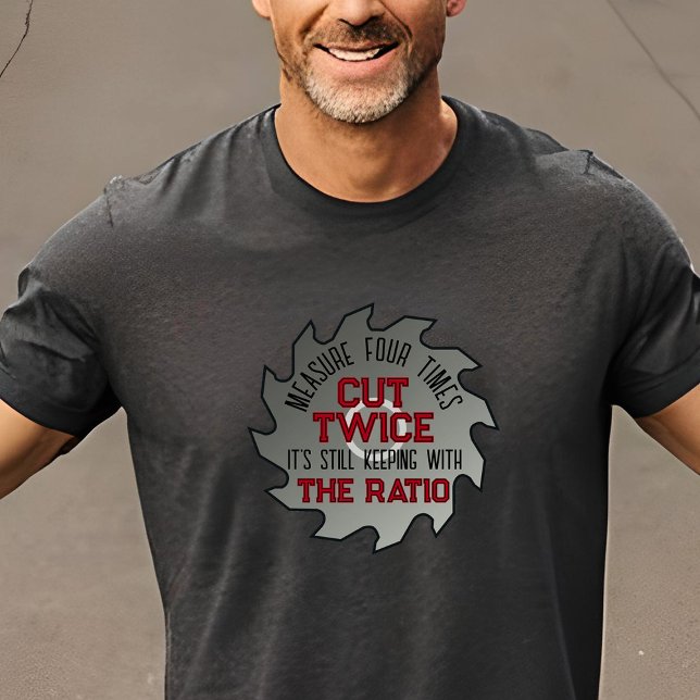Lönsamt träarbete DIY Pappa Handyman Humor klipp t T Shirt (Woodworking meme DIY dad joke t-shirt)