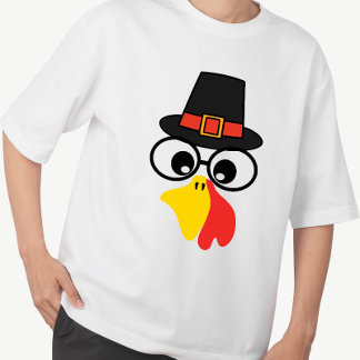 Lönsamt Turkiet Ansikte för Thanksgiving T Shirt