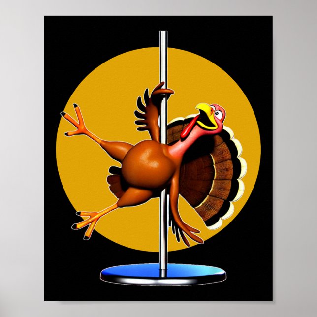 Lönsamt Turkiet Dancing Apparel Dancing Pole Thank Poster (Framsidan)