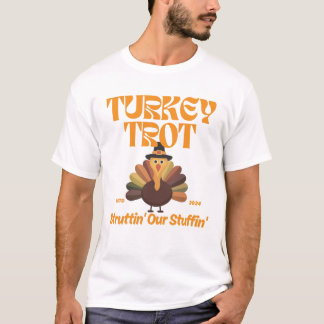 Lönsamt Turkiet Trot Shirt for Thanksgiving Spring T